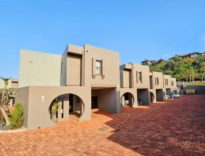 Cabana Mio duplexes seen from the street