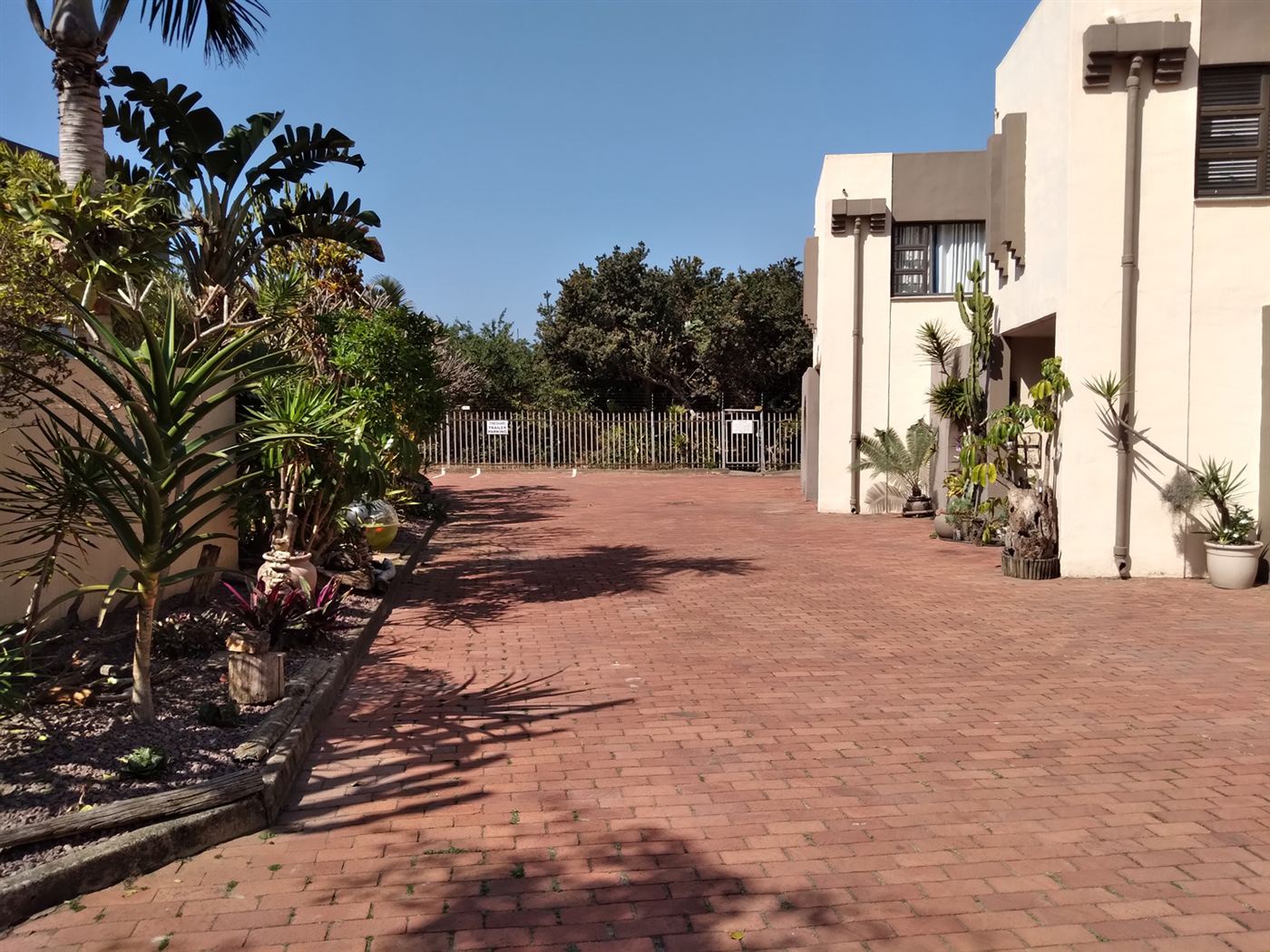 Cabana Mio duplexes around the paved courtyard