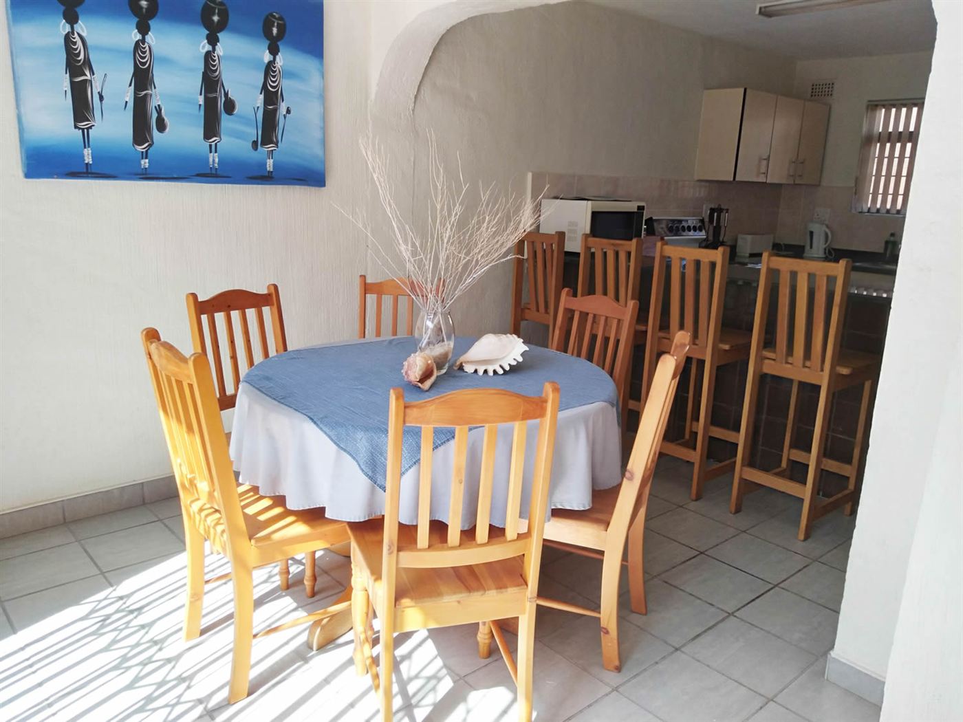 Kitchen and dining area